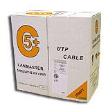 Кабель информационный Lanmaster LAN-5EUTP-LSZH кат.5е U/UTP не экранированный 4X2X24AWG LSZH внутренний 305м оранжевый