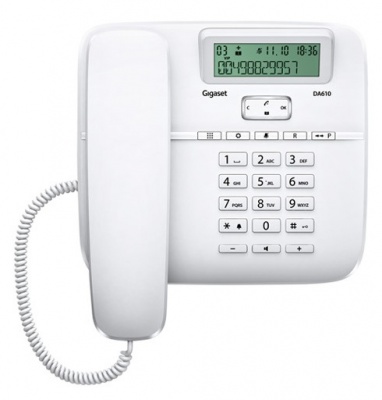 Телефон проводной Gigaset DA610 белый