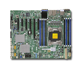 Материнская Плата SuperMicro MBD-X10SRH-CF-O Soc-2011 iC612 ATX 8xDDR4 10xSATA3 SATA RAID iI350-AM2 2хGgbEth Ret