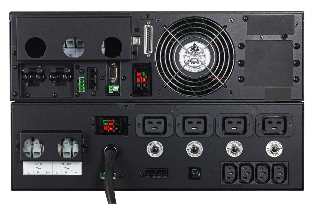 Источник бесперебойного питания Powercom Vanguard RM VRT-6000 w/o Bat 5400Вт 6000ВА черный