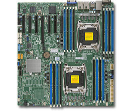 Материнская Плата SuperMicro MBD-X10DRH-IT-O Soc-2011 iC612 eATX 16xDDR4 10xSATA3 SATA RAID iX540 2х10GgbEth Ret