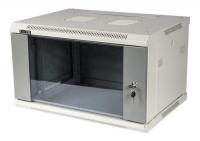 Шкаф коммутационный Lanmaster (TWT-CBWPG-6U-6X4-GY) 6U 600x400мм пер.дв.стекл 60кг серый