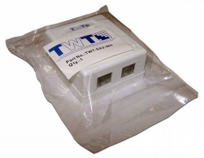 Коробка Lanmaster TWT-SA2-WH настенная Keystone белый (упак.:1шт)