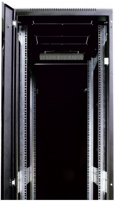 Шкаф серверный ЦМО ШТК-М-42.8.10-1ААА-9005 42U 800x1000мм пер.дв.стекл 2 бок.пан. 550кг черный